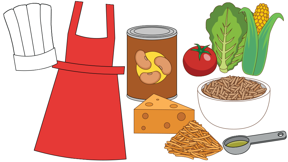 knife and cutting board